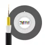 INFRALAN U-DQ(ZN)BH OM4 24G LWL kábel pre interiér a exteriér, 24 vlákien, Eca, 3000N, LSZH čierny, 7,5 mm 54524D2E-CPR
