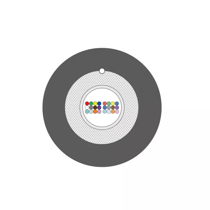 INFRALAN U-DQ(ZN)BH OM4 24G LWL kábel pre interiér a exteriér, 24 vlákien, Eca, 3000N, LSZH čierny, 7,5 mm 54524D2E-CPR