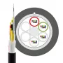 INFRALAN U-DQ(ZN)BH OS2 48E (4x12) Eca 5000N LSZH čierny 11,2 mm G657A1 sklenený kábel 54448.1D-E5