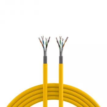 INFRALAN Cat.7A 1250 AWG22 S/FTP 4P CPR Dca 25Gbit/s ready repkovožltá RAL1021, 500 m 999833.500-CPR