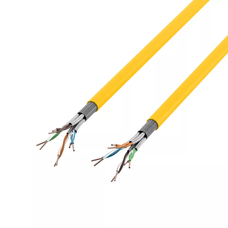 INFRALAN Cat.7A 1250 AWG22 S/FTP 4P CPR Dca 25Gbit/s ready repkovožltá RAL1021, 500 m 999833.500-CPR