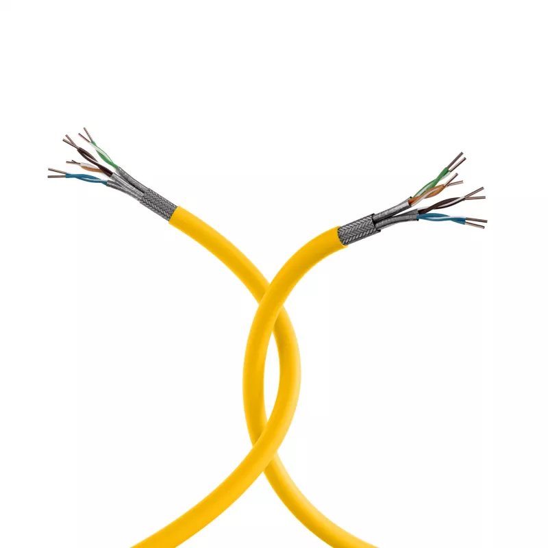 INFRALAN Cat.7A 1250 AWG22 S/FTP 4P CPR Dca 25Gbit/s ready repkovožltá RAL1021, 500 m 999833.500-CPR