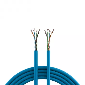 INFRALAN Cat.6A 500 MHz U/UTP 4-párový inštalačný kábel, AWG23, CPR B2ca, RAL5015 modrý, 305m 99960.305-CPR