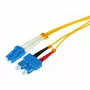 Tecline HD singlemode OS2 optický patch kábel, LC duplex na SC duplex, 9/125 µm, žltá, 7,5 m (799LS07)