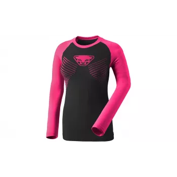 SALEWA dámske Dynafit Speed Dryarn dlhý rukáv tričko - Pink Glo