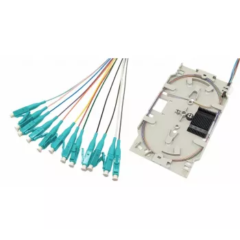 Tecline optická splice kazeta s 12x OM3 LC/UPC pigtailmi, 2,0 m, viacfarebná, 12 kusov 20500030