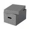 Esselte Home Úložný box M, 17,5 L, 26,5 x 36,5 x 20,5 cm, balenie 3 ks, biela/sivá (628283)