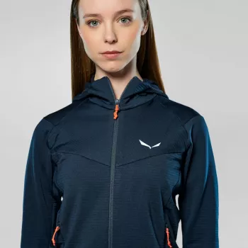 SALEWA Puez Altavia dámske full-zip hoody Navy Blazer XL
