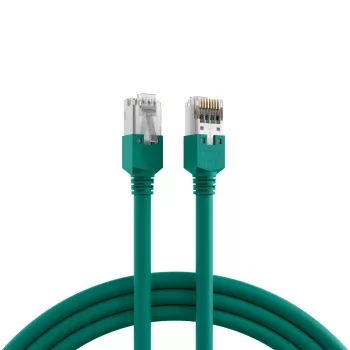 EFB-Elektronik RJ45 patch kábel Cat.5e SF/UTP LSZH Draka UC300 TM11 zelený 7,5m K8013.7,5