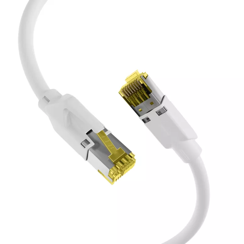 EFB-Elektronik Cat.6A S/FTP LSZH patch kábel, RJ45, biely, 0,25 m K8560WS.0,25