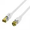 EFB-Elektronik Cat.6A S/FTP LSZH patch kábel, RJ45, biely, 0,25 m K8560WS.0,25