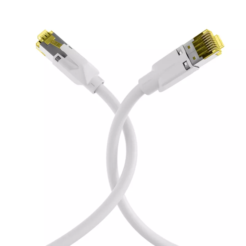 EFB-Elektronik Cat.6A S/FTP LSZH patch kábel, RJ45, biely, 0,25 m K8560WS.0,25