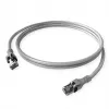ZVK GmbH EasyLan PushPull Cat 6 STP patch kábel, RJ-45 konektor samec na RJ-45 konektor samec, 1 m, sivý, zaliaty chránič proti zlomeniu CPP1OACACA0010