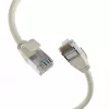 EFB-Elektronik RJ45 patch kábel Cat.6A U/FTP TPE 4mm Ultraflex sivý 1,5m K5547GR.1,5