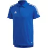 adidas Condivo 20 pánske polo tričko Team Royal Blue/White ED9237 veľkosť S