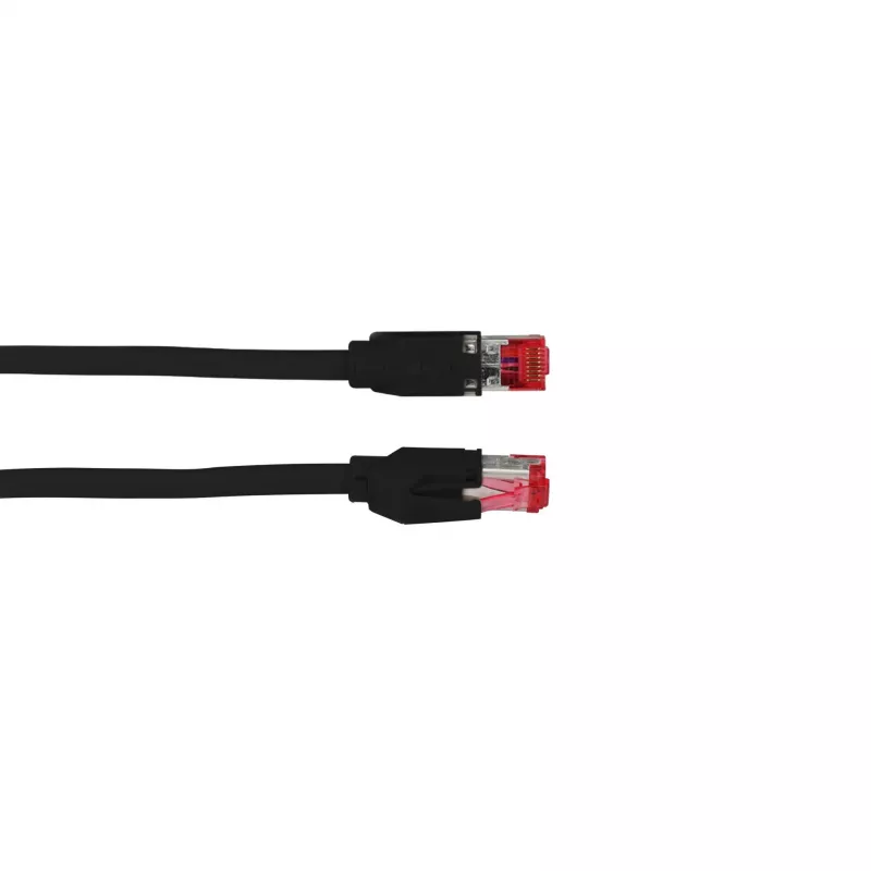 EFB Elektronik Cat.7 S/FTP LSZH patch kábel, RJ45, 0,25 m, čierna K0700SW.0,25