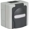 EFB ET-25020 nástenné vlhkotesné prázdne puzdro pre 2 Keystone moduly, IP44, sivé