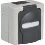 EFB ET-25020 nástenné vlhkotesné prázdne puzdro pre 2 Keystone moduly, IP44, sivé