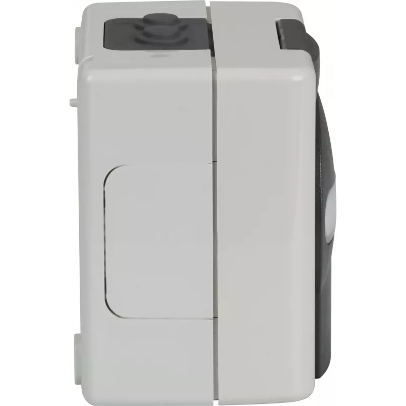 EFB ET-25020 nástenné vlhkotesné prázdne puzdro pre 2 Keystone moduly, IP44, sivé