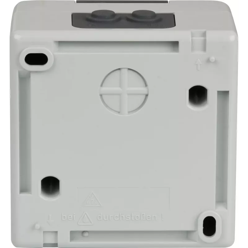 EFB ET-25020 nástenné vlhkotesné prázdne puzdro pre 2 Keystone moduly, IP44, sivé