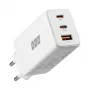 EFB Elektronik 65W GaN nástenná nabíjačka 2x USB-C + USB-A PD3.0 QC3.0 biela G651A2CE