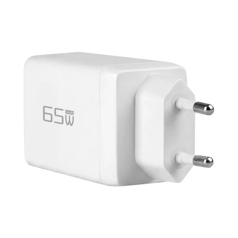 EFB Elektronik 65W GaN nástenná nabíjačka 2x USB-C + USB-A PD3.0 QC3.0 biela G651A2CE