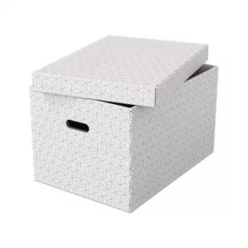 Esselte Home Úložný box L, sada 3 ks, biela, 628286