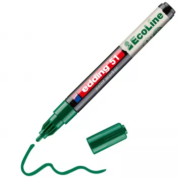 edding 51 EcoLine laková fixka zelená 1-2 mm 4-51-004