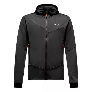 Salewa Sella Crevasse HD pánska fleecová bunda - Black Out / XL