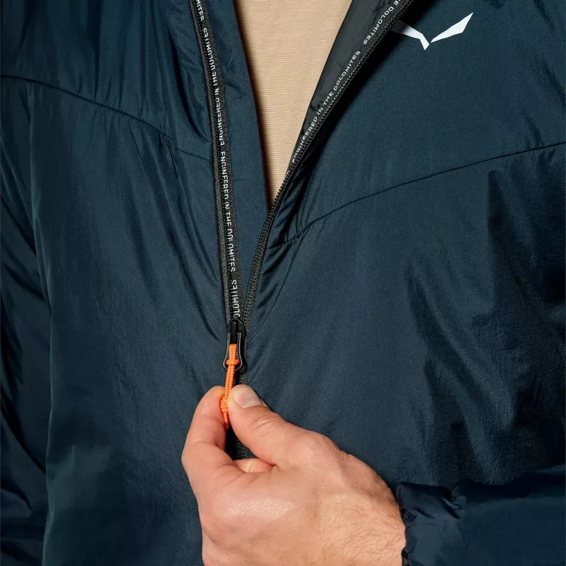 Salewa Puez Catinaccio 2 TirolWool Responsive kapucňová bunda pánska Navy Blazer veľkosť L