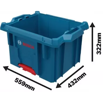 Bosch Professional L-BOXX Contractor kufrík 1600A037E2, 559 x 432 x 322 mm, modrý/čierny