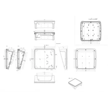Bopla BoPad BOP 2222 P-9005-SET puzdro pre displej 203 x 220 x 83,7 mm ABS čierna RAL 9005 35122575.HMT1
