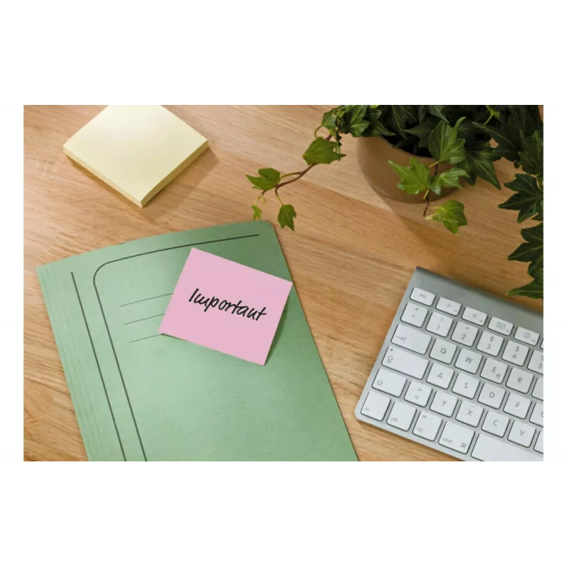 3M Post-it Recycling Notes 655-1RPT-N, 127 x 76 mm, fialová, 100 listov, 100% recyklovaný papier