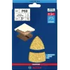 Bosch 2608901652 brúsne listy pre multitool brúsku, 93 x 102 mm, zrnitosť 60, balenie 10 ks