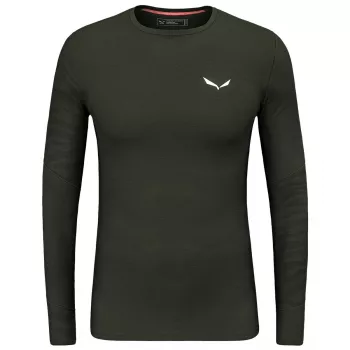 Salewa Cristallo Warm tričko s dlhým rukávom - Dark Olive