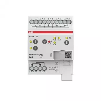 ABB VC/S6.2.2.2 KNX ventilový aktuátor-kontrolér, 6-kanálový, manuálna prevádzka, DIN lišta 2CDG110330R0011