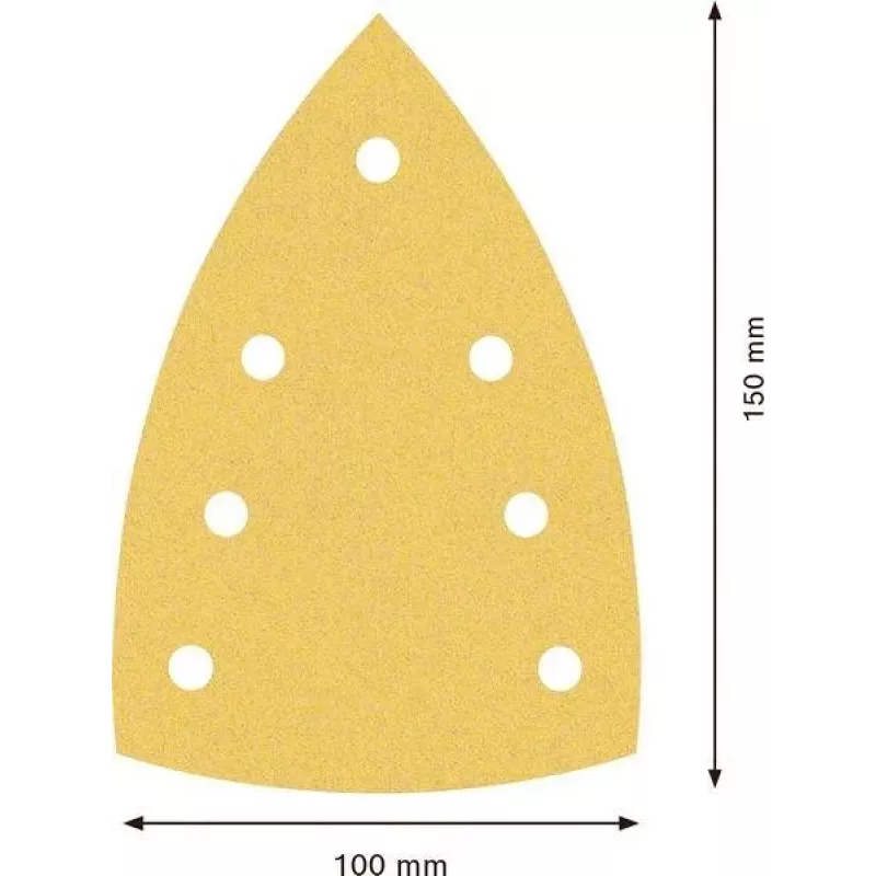 Bosch Accessories 2608901643 brúsne listy pre multitool brúsku, zrnitosť 120, 150 x 100 mm, balenie 50 ks