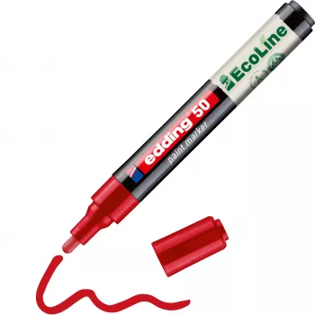 Edding 50 EcoLine lakový marker červená 2-3 mm 4-50-002