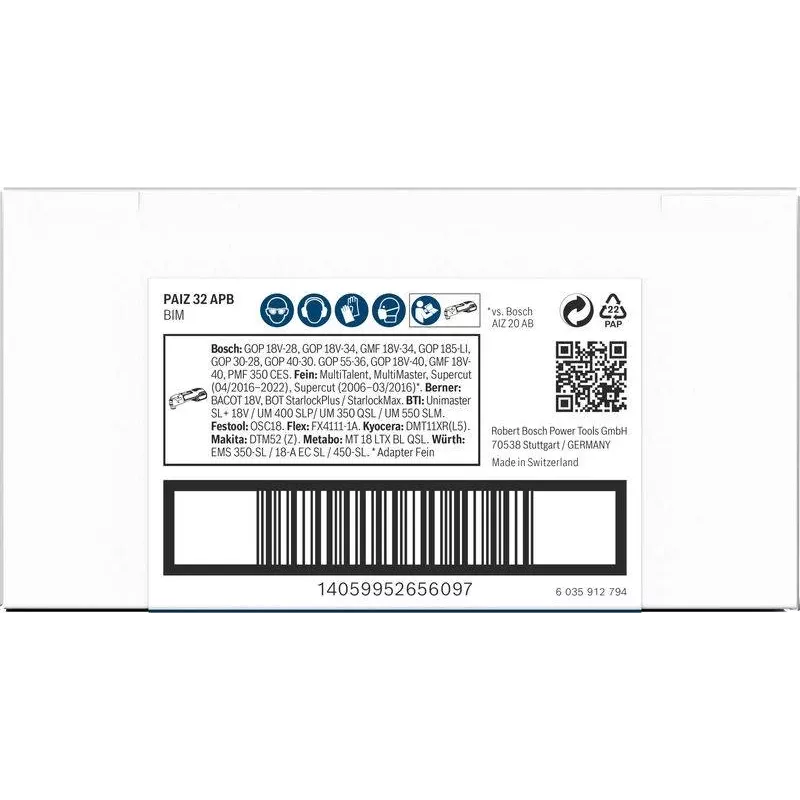 Bosch PRO PAIZ 32 APB ponorný plátok píly 32x60 mm StarlockPlus bi-metal 2608669130