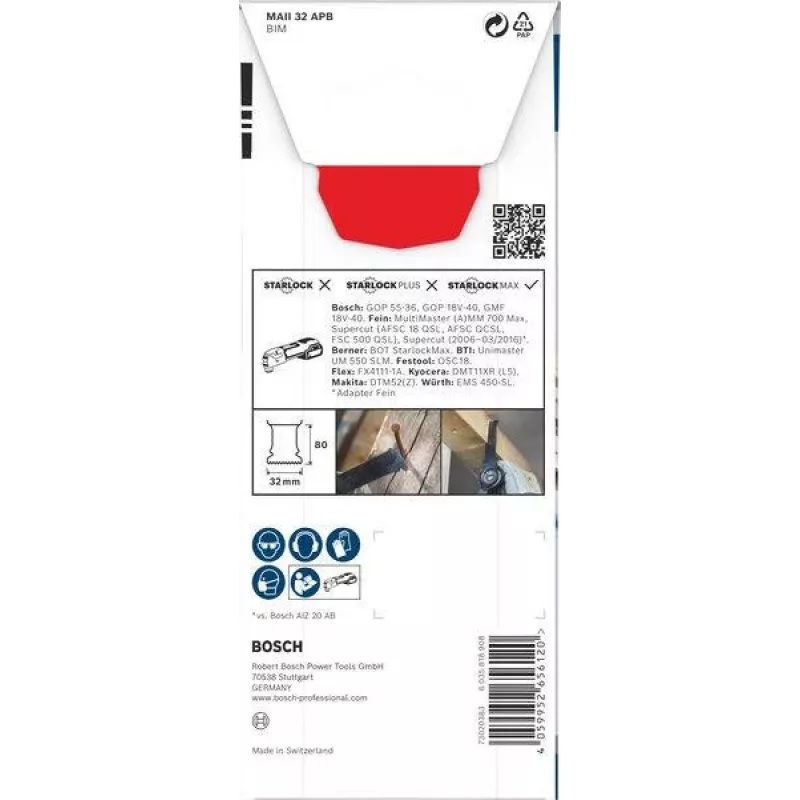 Bosch bimetalový multi nôž 32 mm StarlockPlus ponorný plátok píly 2608669133