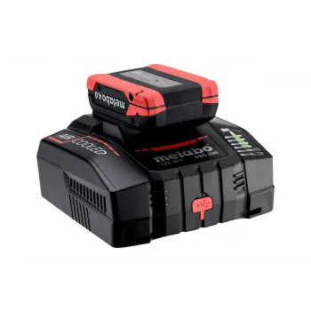 Metabo ASC 290 vzduchom chladená rýchlonabíjačka 12-36 V, 8,0 A, Li-Ion/LiHD, montáž na stenu, LED indikátor 627370000
