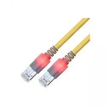 ZVK GMBH Easylan DualBoot LED patch kábel RJ45 S/FTP Cat.6 (Class E), s konektormi saCon, LSOH, žltý, 25 m CS1OYCDCD0250