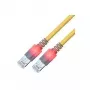 ZVK GMBH Easylan DualBoot LED patch kábel RJ45 S/FTP Cat.6 (Class E), s konektormi saCon, LSOH, žltý, 25 m CS1OYCDCD0250