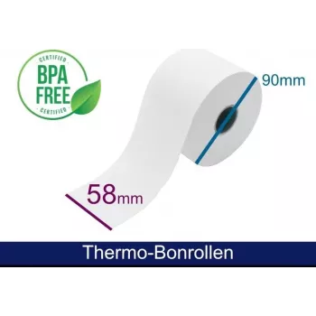 ARTDEV termopapierová rolka 58 mm x 90 mm x 25,4 mm vnútorné vinutie biela ADT589025-WI