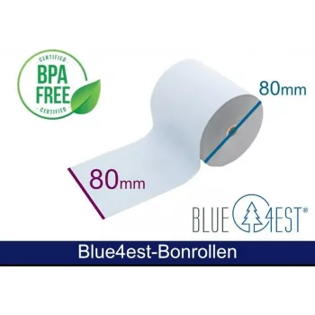 ARTDEV Blue4est® Eco termorolky 80mm x 80m, jadro 12mm, modrá, 52g, 35 rokov archívovateľná, bez BPA ADT808012-BT-BLUE4EST-55