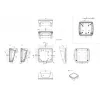 Bopla BoPad BOP 1212 P-9016-SET puzdro na displej 122 x 118 x 57,60 mm ABS biela (RAL 9016) 35112076.HMT1