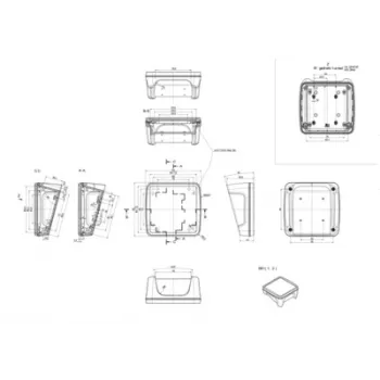 Bopla BoPad BOP 1212 P-9016-SET puzdro na displej 122 x 118 x 57,60 mm ABS biela (RAL 9016) 35112076.HMT1
