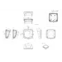 Bopla BoPad BOP 1212 P-9016-SET puzdro na displej 122 x 118 x 57,60 mm ABS biela (RAL 9016) 35112076.HMT1