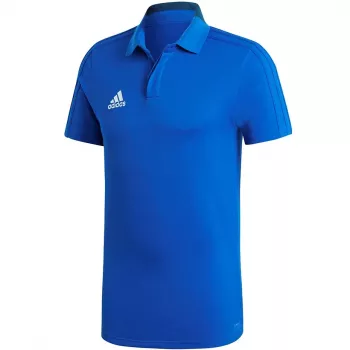 adidas Condivo 18 bavlnené polo tričko modrá CF4375 S