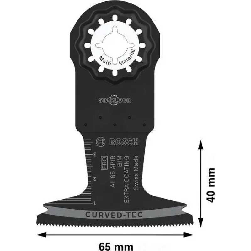 Bosch PRO AII 65 APIB ponorný pílový list 65x40mm pre drevo a kov, StarlockPlus/Max 2608669081